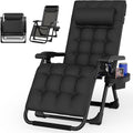 Padded Zero Gravity Chair with Side Tray