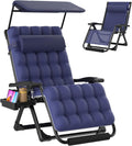 XXL Zero Gravity Chair with Canopy & Cushion