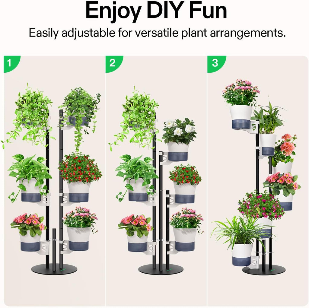 6-Tier Metal Self-Watering Vertical Plant Stand