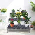 3-Tier Stair-Style Metal Plant Stand