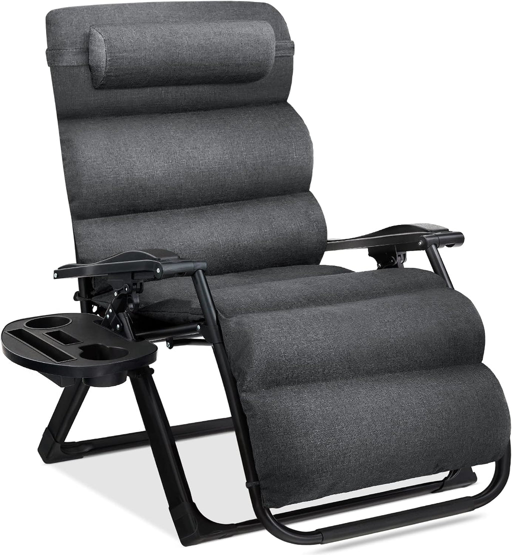 Oversized Fossil Gray Zero Gravity Chair