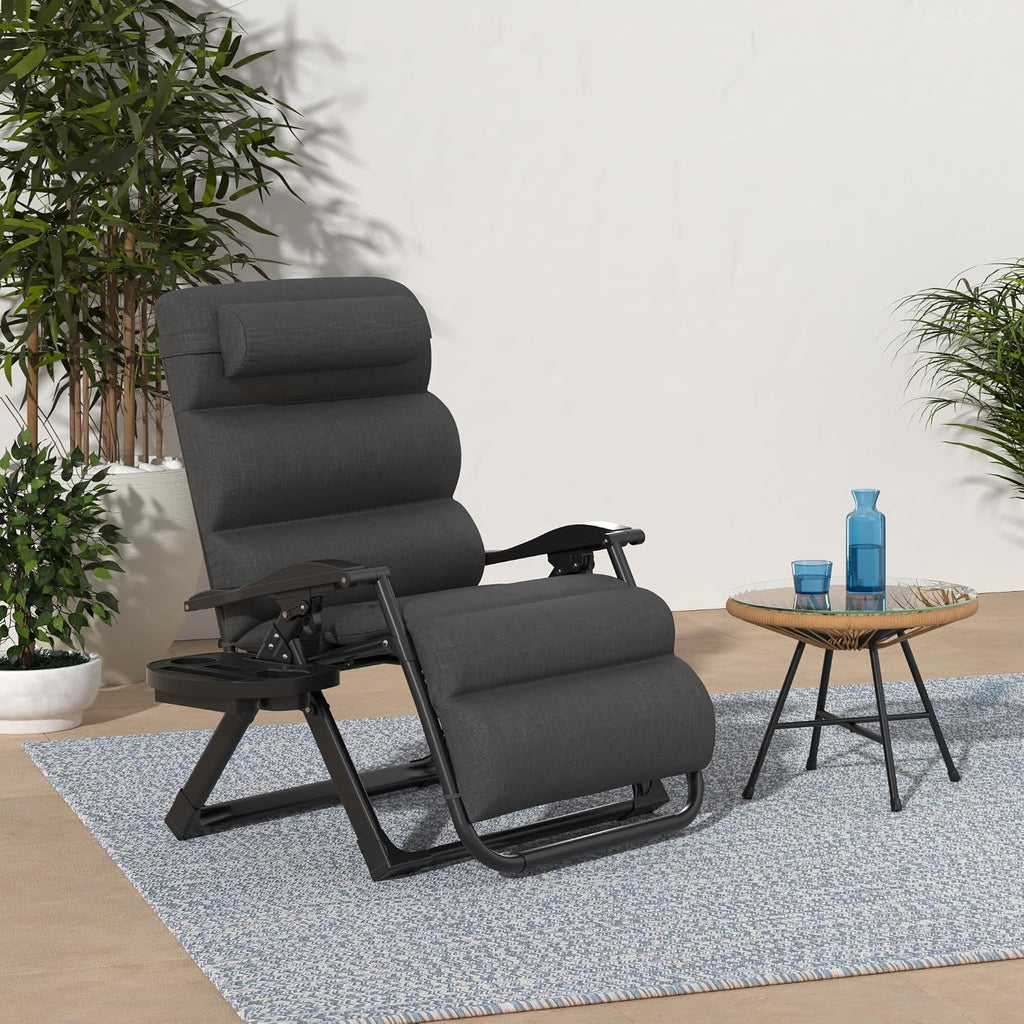 Oversized Fossil Gray Zero Gravity Chair